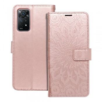 Pouzdro Mezzo Book pro Xiaomi Redmi Note 11 Pro / Note 11 Pro 5G mandala růžově zlaté