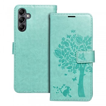 Knížkové pouzdro Mezzo Book tree pro Samsung Galaxy A14 4G / A14 5G zelené