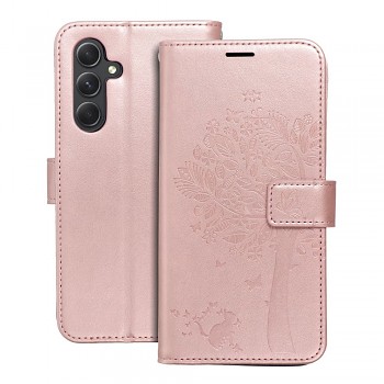Knížkové pouzdro Mezzo Book Tree pro Samsung Galaxy A54 5G růžové zlato