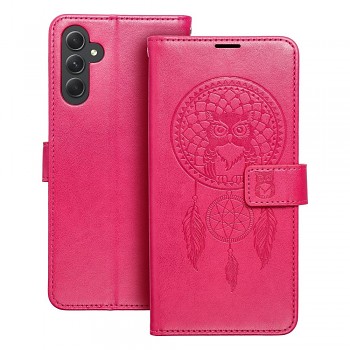 Pouzdro Mezzo Book pro Samsung Galaxy A14 4G / A14 5G lapač snů purpurové