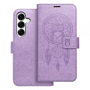 Knížkové pouzdro Mezzo Book dreamcatcher pro Samsung Galaxy S25 fialové