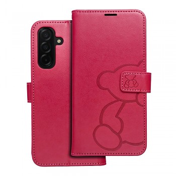 Knížkové pouzdro Mezzo Book teddy bear pro Samsung Galaxy A26 5G purpurové