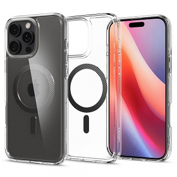 Spigen Ultra Hybrid Mag kryt s MagSafe pro iPhone 16 Pro Max průhledný s karbonovým vzorem