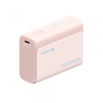 Powerbanka Cuktech PB100 s kabelem USB-C 30 W 10000 mAh růžová