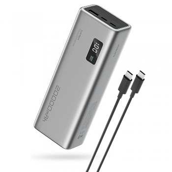 Powerbanka Cuktech PB200P 20000 mAh 150 W USB-C (2 ks) šedá