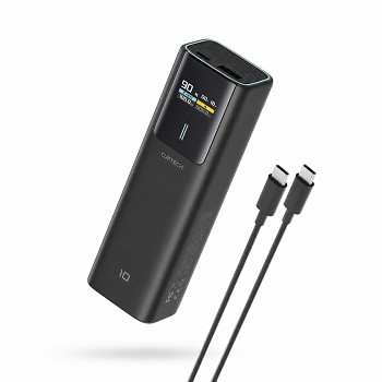 Powerbanka Cuktech PB100P s displejem USB-C USB 150 W 10000 mAh a kabelem Type-C černá