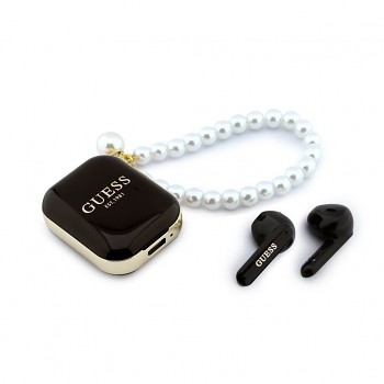 Guess Pearl Strap TWS Bezdrátová Sluchátka Black