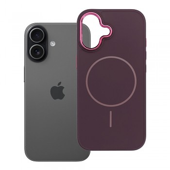 Kryt Frame Mag Cover pro iPhone 17 kompatibilní s MagSafe fialový
