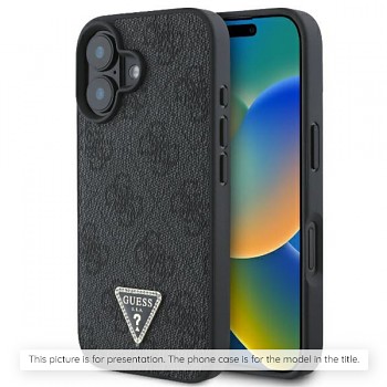 Kryt Guess Leather 4G Metal Logo na Samsung Galaxy S26 FE černý