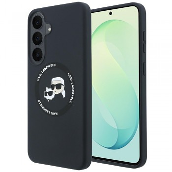 Karl Lagerfeld Silicone KC Heads Magnetic kryt pro Samsung Galaxy S26 FE černý