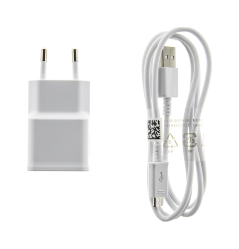 Originální nabíječka Samsung EP-TA50EWE + micro USB ECBDU4AWE bílá 1,55 A 20307