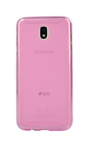 Pouzdro TopQ Samsung J7 2017 silikon růžový průhledný 22416 (obal neboli pouzdro na Samsung J7 Galaxy 2017 J730F)