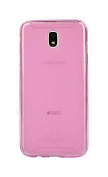 Zadní silikonový kryt na Samsung J7 2017 růžový průhledný 