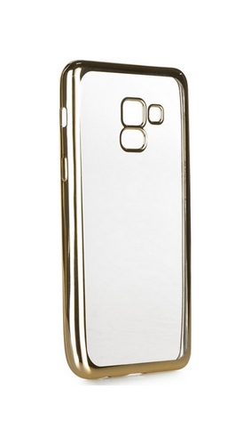 Zadní silikonový kryt Forcell Electro Jelly na Samsung A8 Plus 2018 zlatý