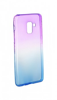 Zadní silikonový kryt Forcell na Samsung A8 Plus 2018 duhový fialový