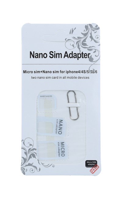 Adaptér SIM karet TopQ bílý 27039