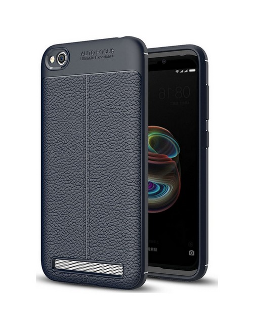 Levně Pouzdro TopQ Xiaomi Redmi 5A silikon Leather modrý 27054 (kryt neboli obal na mobil Xiaomi Redmi 5A)