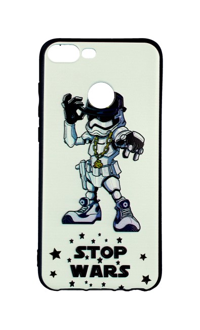 Pouzdro TopQ Honor 9 Lite 3D silikon Stormtrooper 28097 (kryt neboli obal na mobil Honor 9 Lite)
