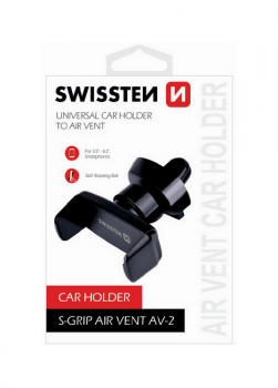 Držák do auta na větrací mřížku Swissten S-Grip AV-2 černý