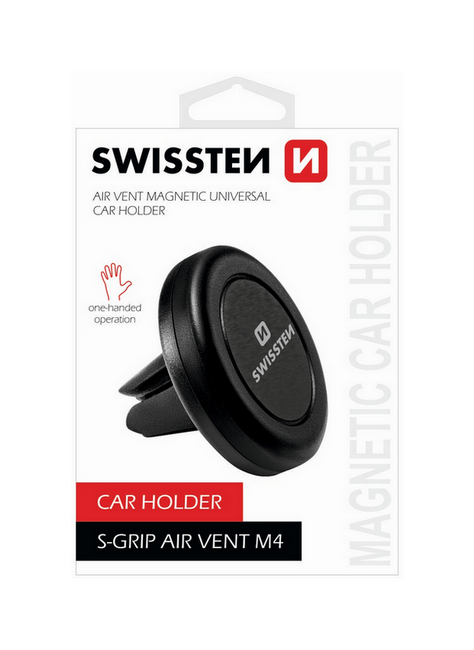 Držák do auta na větrací mřížku Swissten S-Grip M4 černý 28304