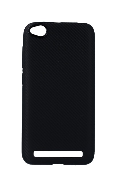 Pouzdro TopQ Carbon Xiaomi Redmi 5A silikon černý 29849 (kryt neboli obal na mobil Xiaomi Redmi 5A)