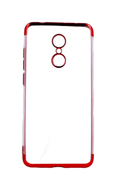 Levně Pouzdro TopQ Xiaomi Redmi 5 silikon Frame červený 29983 (kryt neboli obal na mobil Xiaomi Redmi 5)