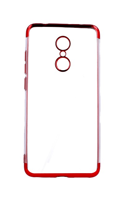 Pouzdro TopQ Xiaomi Redmi 5 silikon Frame červený 29983 (kryt neboli obal na mobil Xiaomi Redmi 5)