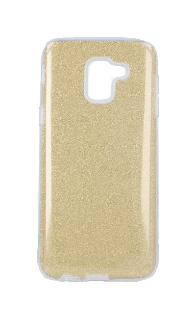 Zadní pevný kryt Forcell na Samsung J6 glitter zlatý