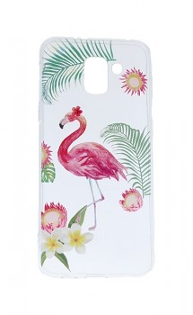 Zadní silikonový kryt na Samsung J6 Summer Flamingo