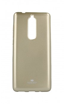 Zadní silikonový kryt Mercury Jelly Case na Nokia 5.1 zlatý