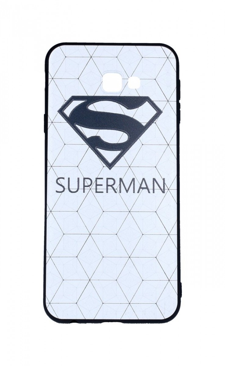 Levně Pouzdro TopQ Samsung J4+ 3D silikon bílý Superman 33753 (kryt neboli obal na mobil Samsung J4+)