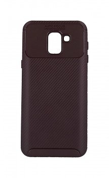 Zadní silikonový kryt Focus na Samsung J6 hnědý