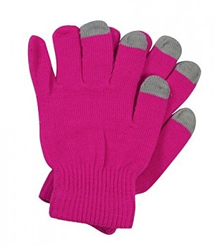 Dotykové rukavice pro mobilní telefon růžové vel. S  