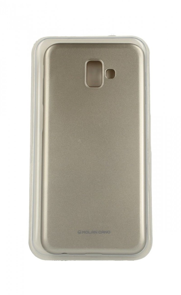 Pouzdro Molan Cano Jelly Samsung J6+ silikon zlatý 35423 (kryt neboli obal na mobil Samsung J6+)