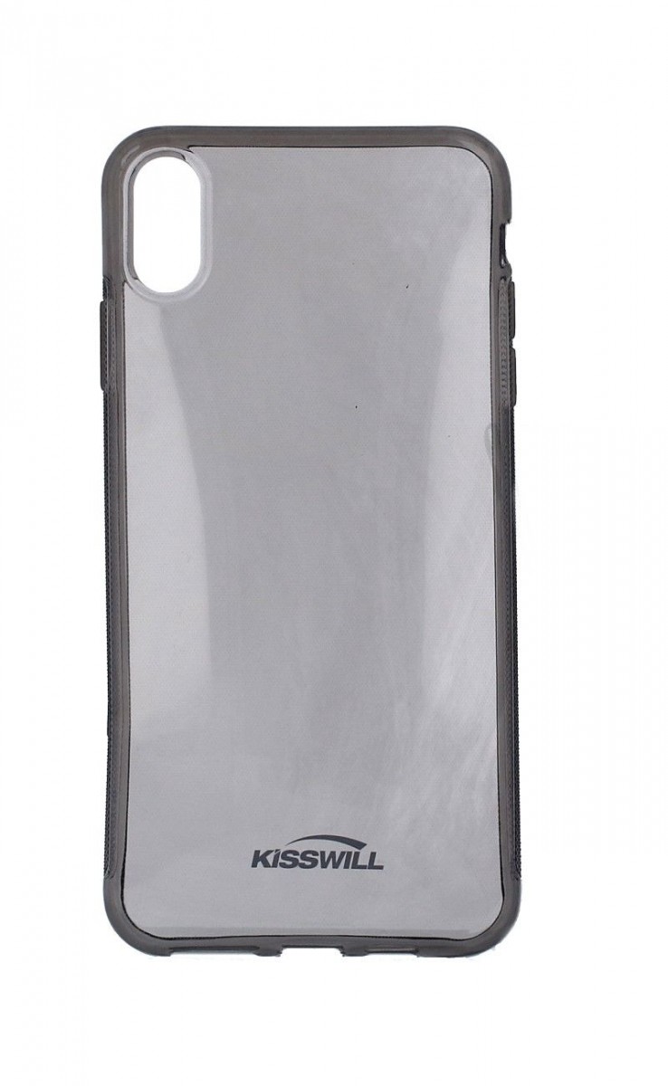 Pouzdro KISSWILL iPhone XS Max silikon tmavý 35544 (kryt neboli obal na mobil iPhone XS Max)