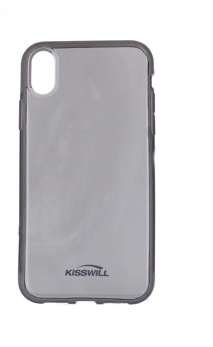 Pouzdro KISSWILL iPhone XR silikon tmavý 35562 (kryt neboli obal na mobil iPhone XR)