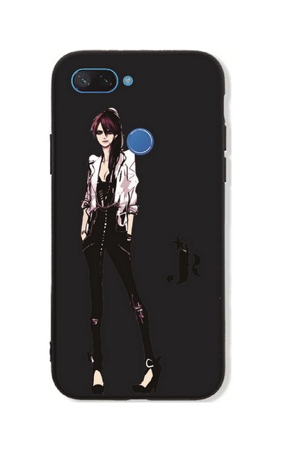 Pouzdro TopQ GLASS Xiaomi Mi 8 Lite pevné Fashion Girl 35774 (kryt neboli obal na mobil Xiaomi Mi 8 Lite)