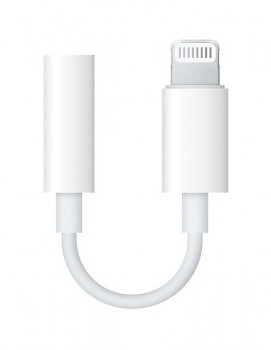 Adaptér Apple MMX62ZM/A Lightning / 3.5mm konektor bílý 