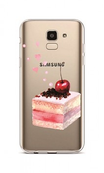 Zadní silikonový kryt na Samsung J6 Cherry Cake