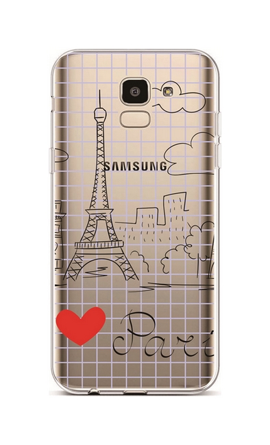 Kryt TopQ Samsung J6 silikon Paris 37871 (pouzdro neboli obal na mobil Samsung J6)
