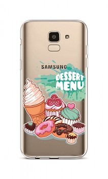 Zadní silikonový kryt na Samsung J6 Dessert Menu