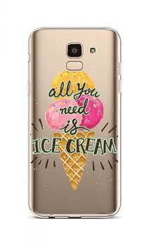 Zadní silikonový kryt na Samsung J6 Ice Cream