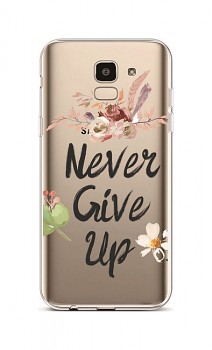 Zadní silikonový kryt na Samsung J6 Never Give Up