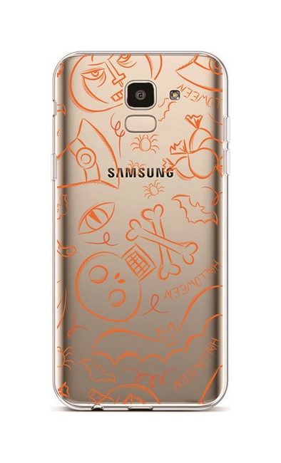 Zadní silikonový kryt na Samsung J6 Halloween