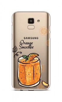 Zadní silikonový kryt na Samsung J6 Orange Smoothie