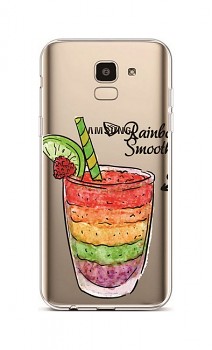 Zadní silikonový kryt na Samsung J6 Rainbow Smoothie