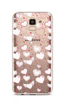Zadní silikonový kryt na Samsung J6 Hearts