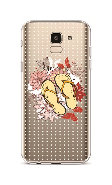 Levně Kryt TopQ Samsung J6 silikon Žabky 37954 (pouzdro neboli obal na mobil Samsung J6)