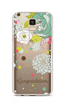 Zadní silikonový kryt na Samsung J6 Congratulations