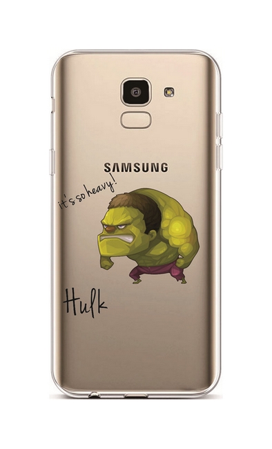 Zadní silikonový kryt na Samsung J6 Cartoon Hulk
